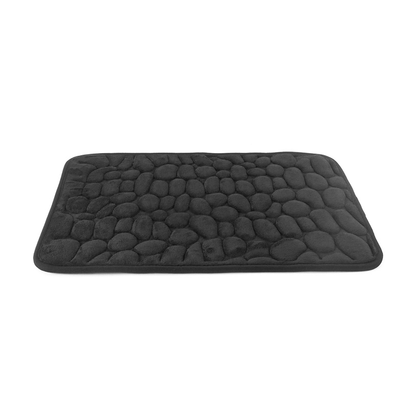 Aga Постелка за баня 40x60 см Черна