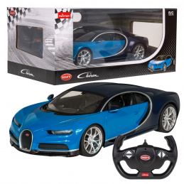Bugatti Chiron blue RASTAR модел 1:14 Дистанционно управляем автомобил + LED светлини + 2,4 GHz дистанционно управление