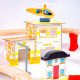 Aga4Kids Дървено влакче 108 части на батерии